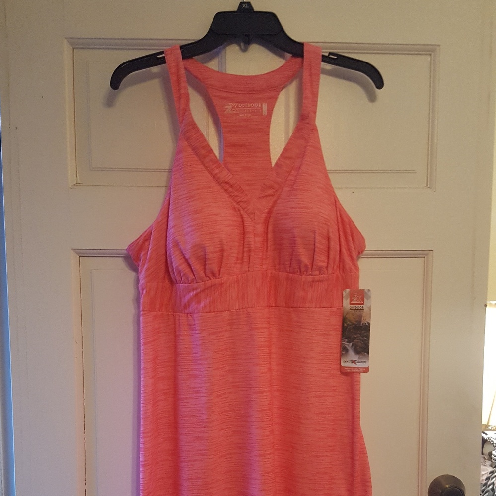 Outdoor Lifestyle pink racer back dress